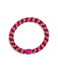 Gumička do vlasů Stripe Faded Rose Electric Pink Glitter