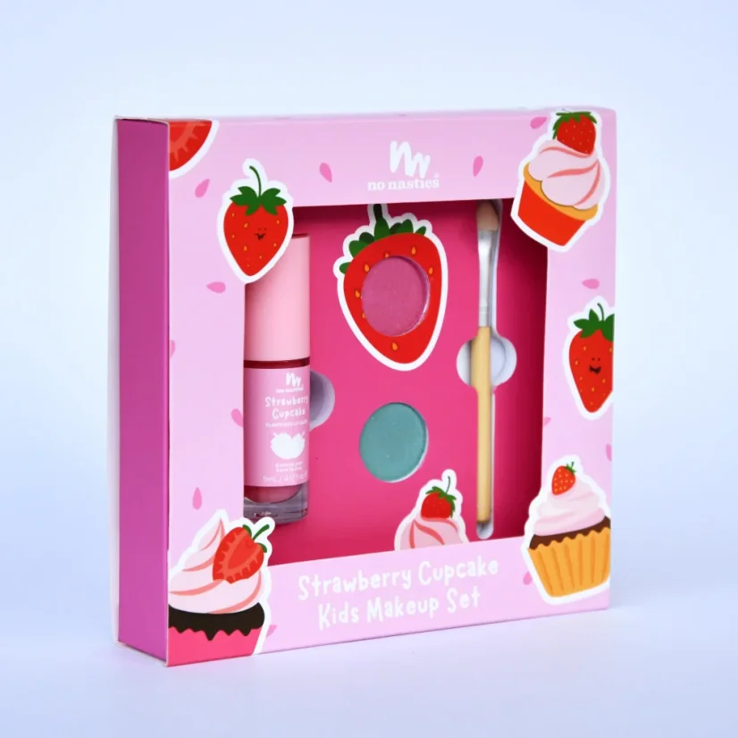 Přírodní dětská make-up sada Strawberry Cupcake