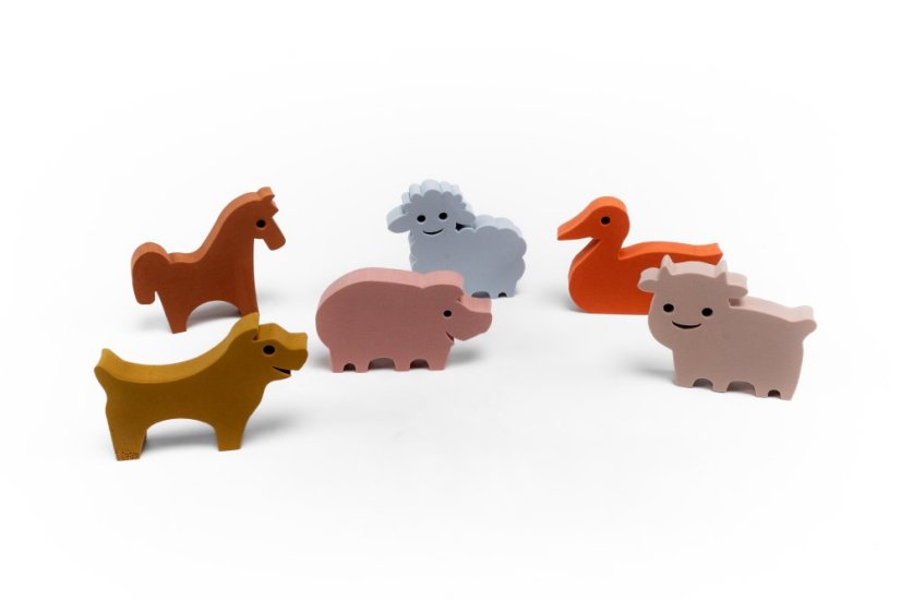 Pěnová sada zvířátek do vody Waterfun Farm