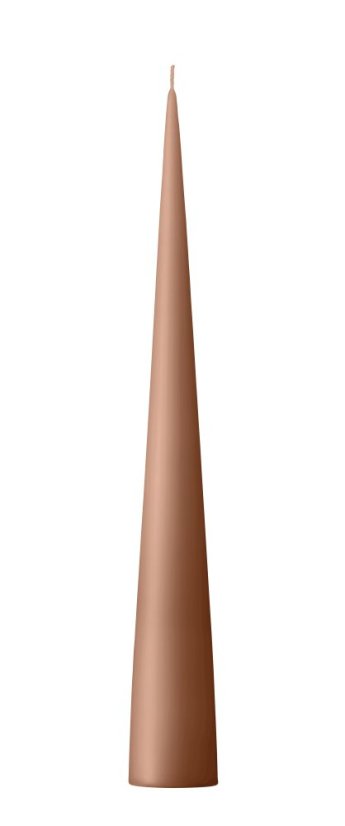 Kónická svíčka Terra cotta (37 cm)