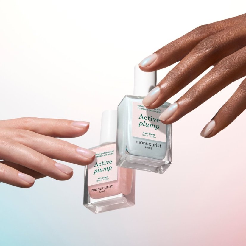 Active Plump Aqua Glazed – pečující lak pro objemné a dokonale lesklé nehty 15 ml