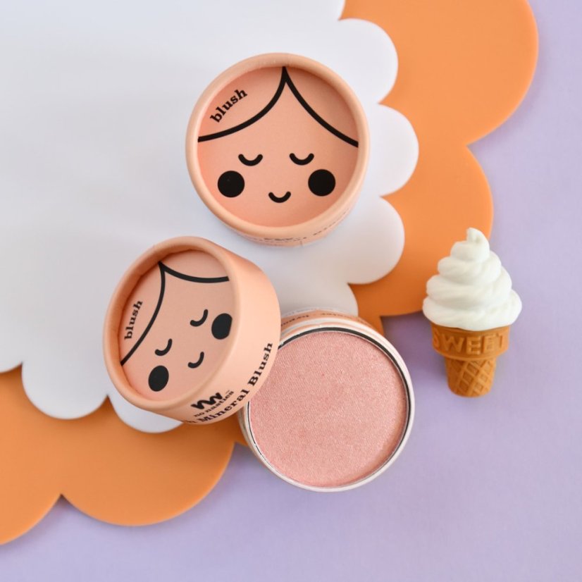 Dětský pudrový make-up Eco Natural - Typ: Růžová