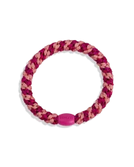 Gumička do vlasů Stripe Faded Rose Electric Pink Glitter