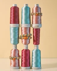 Gumička do vlasů Mix Terracotta Teal