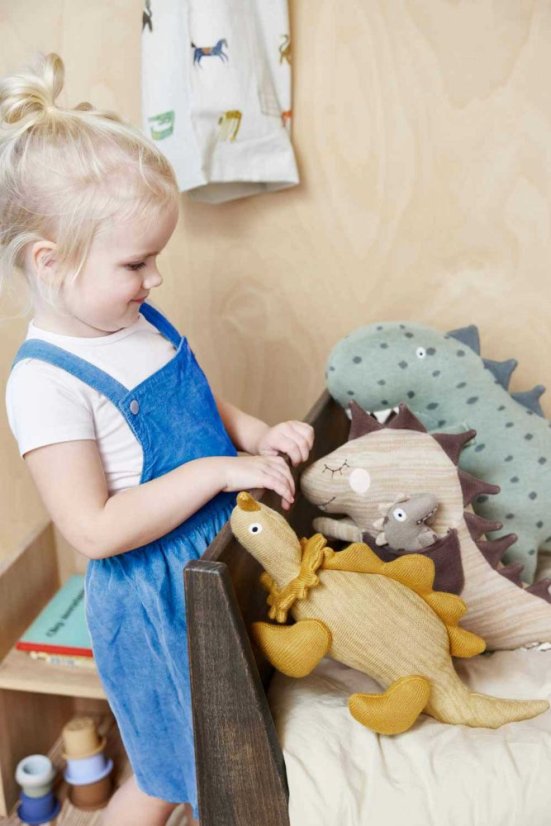 Pletený dinosaurus Theo – první kamarád pro klidnější dny