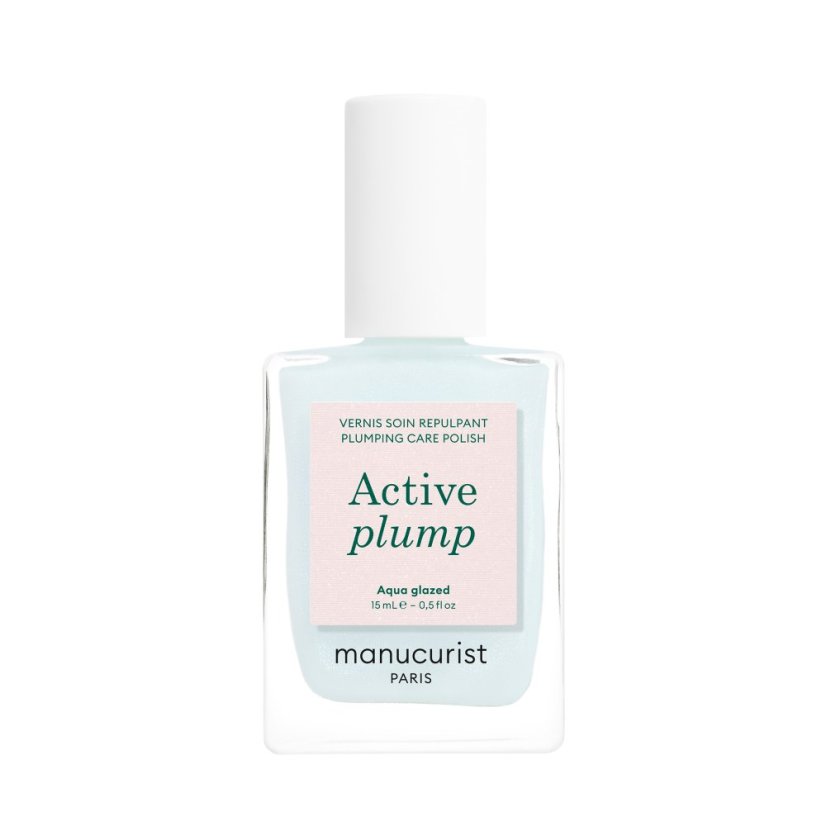 Active Plump Aqua Glazed – pečující lak pro objemné a dokonale lesklé nehty 15 ml