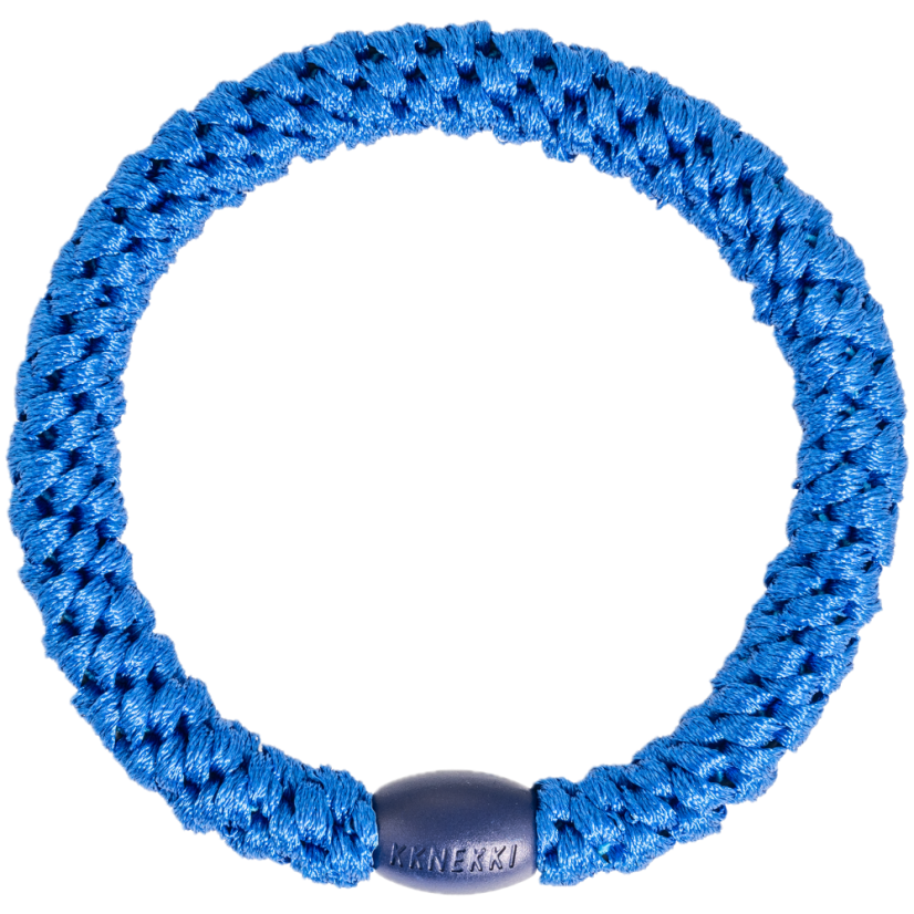 Gumička do vlasů s korálkem – Electric Blue