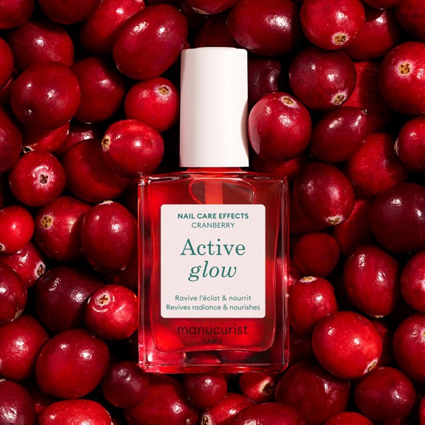 Active Glow™ Cranberry – pečující lak pro zdravý lesk a zářivé nehty