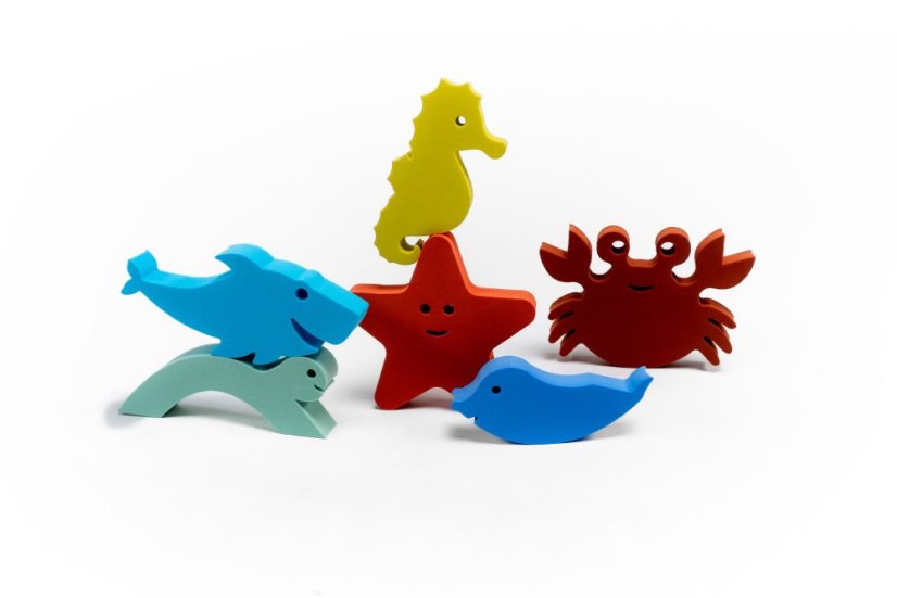 Pěnová sada zvířátek do vody Waterfun