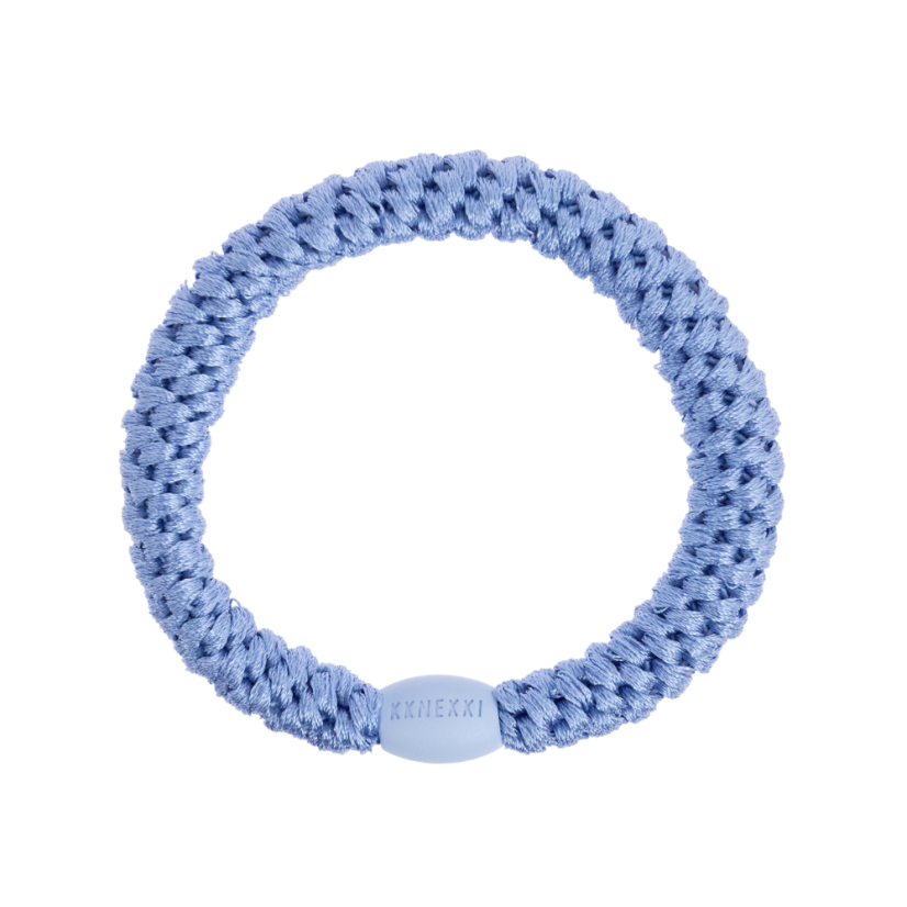 Gumička do vlasů s korálkem – Sky Blue