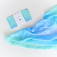 Mini hedvábný šátek Moře