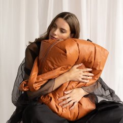 Velká víkendová taška Camill Puffy – Adobe