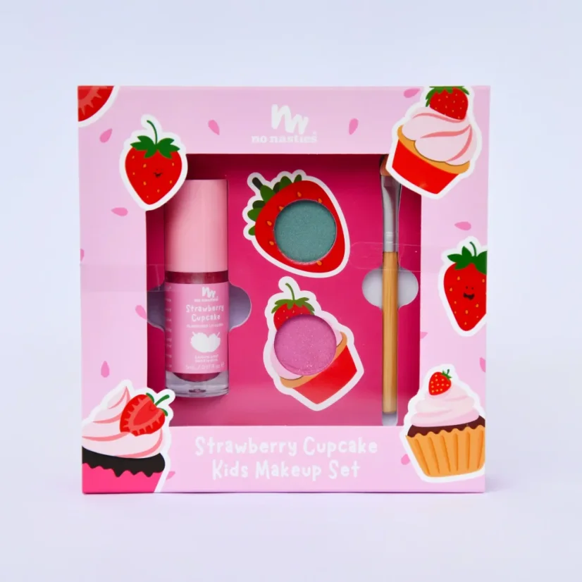 Přírodní dětská kosmetická sada Strawberry Cupcake