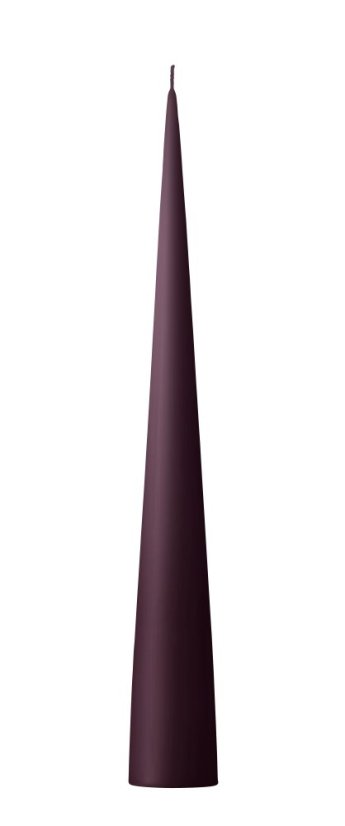 Ester & Erik – Kónická svíčka Dark Plum (37 cm)