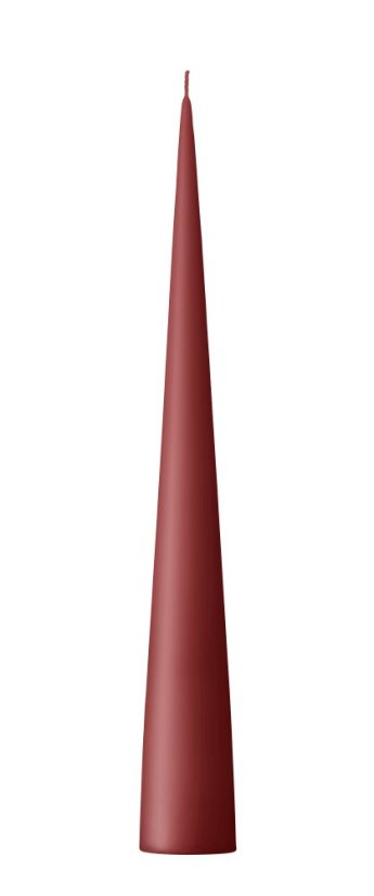 Kónická svíčka Aged Rust (37 cm)