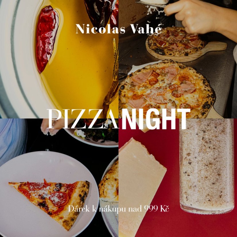 Pizza set  – Set chilli oleje a soli s parmazánem a bazalkou Nicolas Vahé