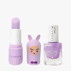 Dárková sada Mauve s balzámem Marshmallow a fialovým lakem