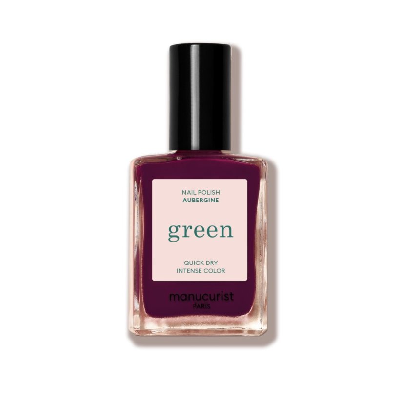 Green Aubergine – přírodní lak na nehty 15 ml