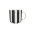 Pruhovaný hrnek Toppu White / Black