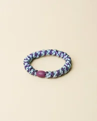 Gumička do vlasů Seablue Dark Purple Glitter Stripe
