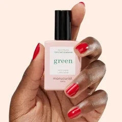 Green Gel-Like Top Coat – vrchní lak s gelovým efektem bez UV lampy