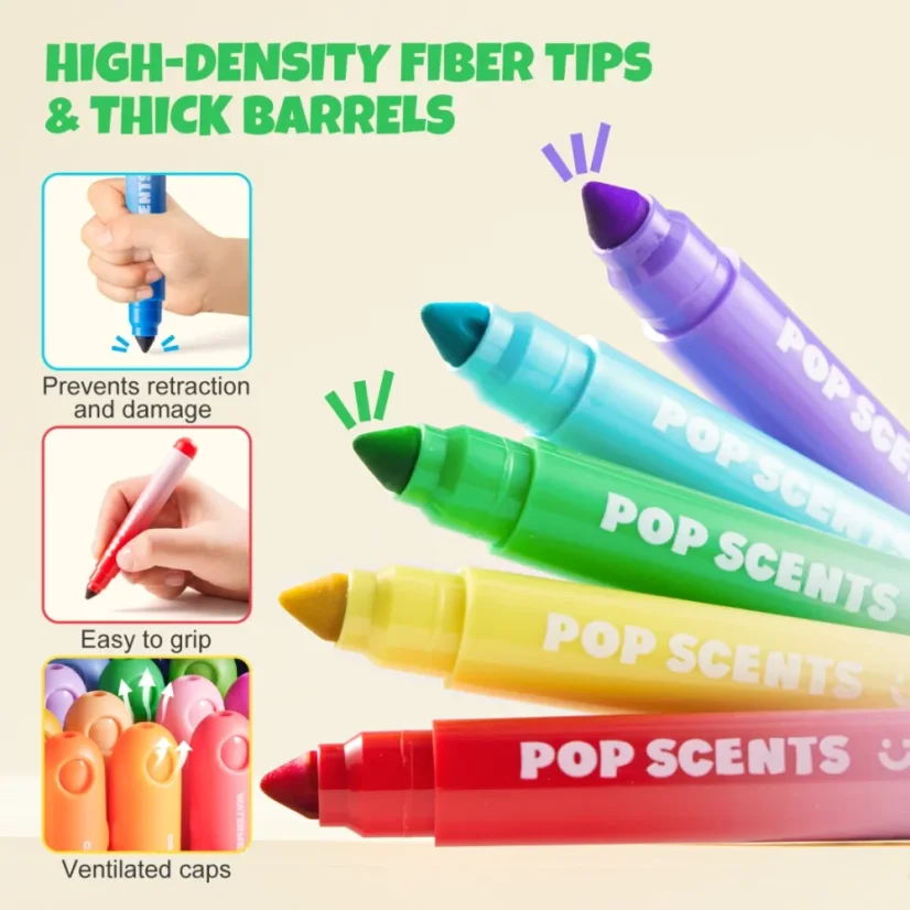 Voňavé fixy pro děti – 24 barev Pop Scents