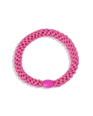Gumička do vlasů s korálkem - Pink