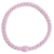 Tenká gumička do vlasů s korálkem – Pink